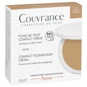 Couvrance Fond de Teint Compact Crème 1.1 Naturel