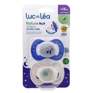 Nature Sucettes anatomiques +18 mois Raton - lot de 2