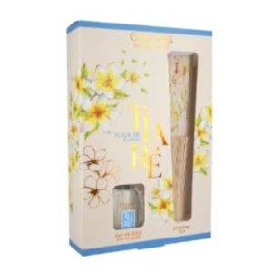 Coffret Eau fraîche Fleur de Tiaré 50 ml + éventail