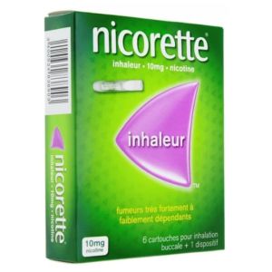 Nicorette Inhaleur 10mg - 6 cartouches