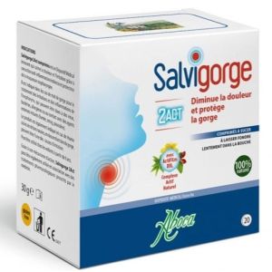 SALVIGORGE 2ACT 20 Comprimés à Sucer - Mal de Gorge, Irritations