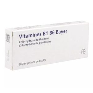 Vitamine B1 B6 20 comprimés pelliculés