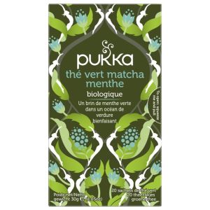 Thé Vert Matcha Menthe Bio 20 Sachets