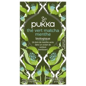 Thé Vert Matcha Menthe Bio 20 Sachets