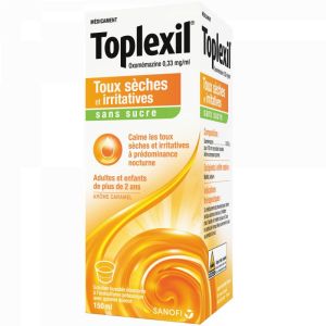 Toplexil  oxomémazine sirop sans sucre 150ml