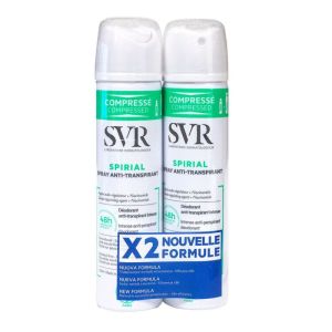 Spirial spray déodorant anti-transpirant 2x75ml