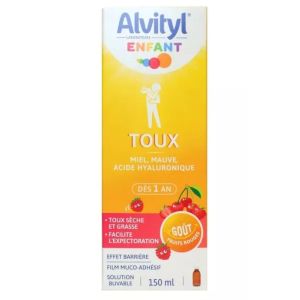 Enfant dès 1 an sirop toux sèche et grasse goût fruits rouges 150ml