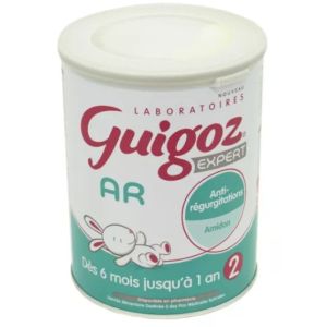 GUIGOZ EXPERT AR 2 780g - Lait en Poudre Anti Régurgitations - Nourrisson de 6 à 12 Mois