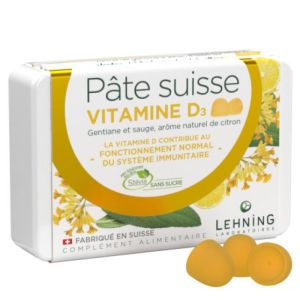 Pâte Suisse vitamine D3 Gommes à sucer