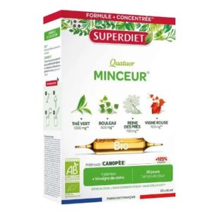 Quatuor Thé Vert Minceur Bio 20 Ampoules