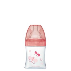 Biberon 150mL tétine plate débit lent Jardin - 0-6 mois