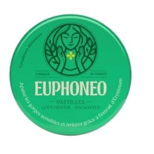 Euphoneo Pastilles Gorge Menthe Eucalyptus Sans Sucre 50 pastilles
