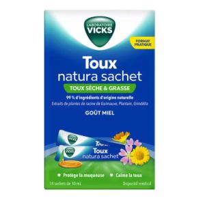 Toux Natura sirop adultes 14 sachets de 10 ml