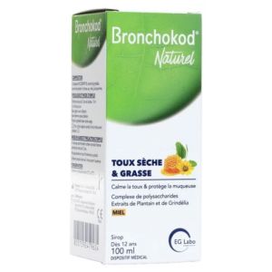 Bronchokod Naturel Sirop Toux Sèche & Grasse 100 ml