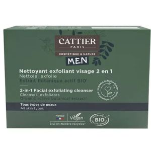 Nettoyant Exfoliant Homme 2 en 1 Solide Bio 85g