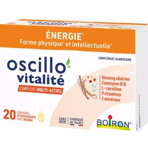 Oscillo'Vitalité Complexe Multi-Actifs 20 comprimés effervescents
