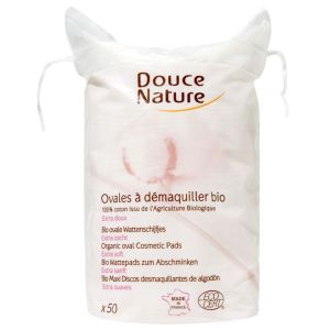 50 ovales à démaquiller coton bio