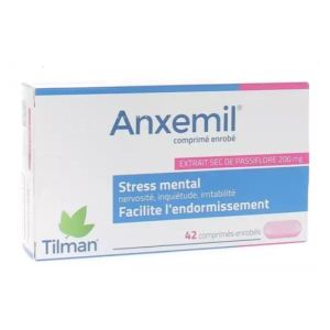 Anxemil 200mg stress mental - boîte de 42 comprimés enrobés