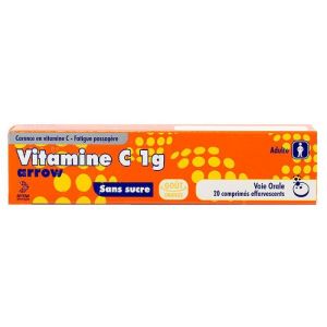 Vitamine C 1g 20 comprimés effervescents