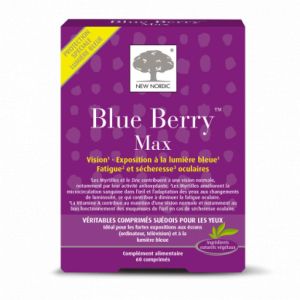 Blue Berry Max - Vision, exposition à la lumière bleue, Fatigue et sécheresse oculaires