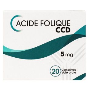 Acide Folique 5mg 20 comprimés