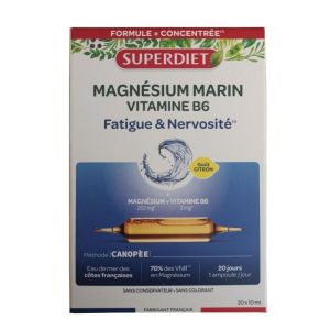 Magnésium Marin + Vitamine B6 20 Ampoules