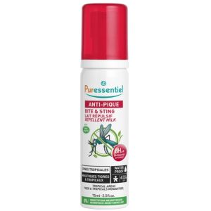 Anti-Pique Lait Répulsif Waterproof dès 6 Mois 75ml Zones Tropicales