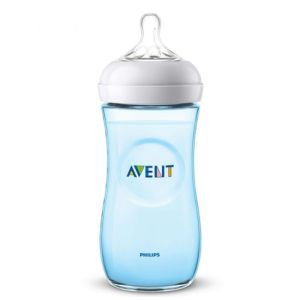 Avent Biberon Natural - 6mois+ - 330ml - Bleu