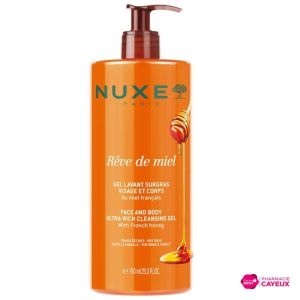 Rêve de Miel gel lavant surgras visage et corps 750 ml