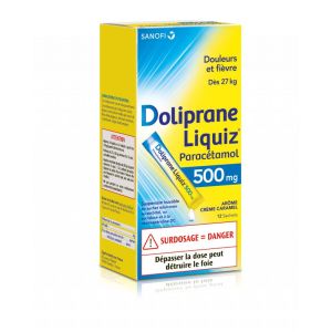 Doliprane Liquiz 500mg - 12 sachets