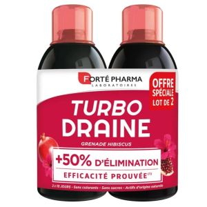 Turbodraine Grenade Hibiscus 2x500ml