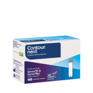 100 bandelettes réactives Contour Next