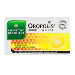 Oropolis miel citron pastilles à sucer 20 pastilles