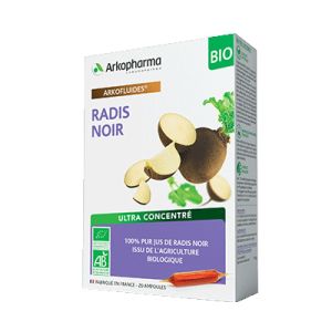 Arkofluides - Radis noir BIO - 20 ampoules