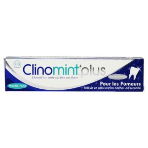 Clinomint+ dentifrice anti-tâche menthe fumeurs 75ml