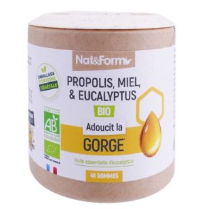 Gommes Propolis, miel & eucalyptus 45 gommes