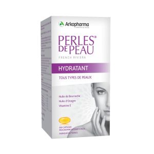 Perles De Peau - Hydratant Huile Bourrache & Onagre - 200 capsules