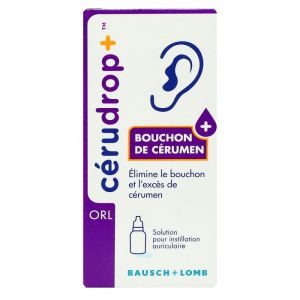 Cérudrop bouchon de cérumen solution instillation auriculaire 12ml