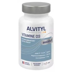 Assimyl+ Vitamine D3 – Os et immunité – 60 gélules