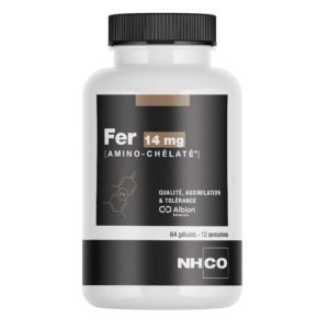 Fer 14 mg Amino-Chélaté 84 Gélules