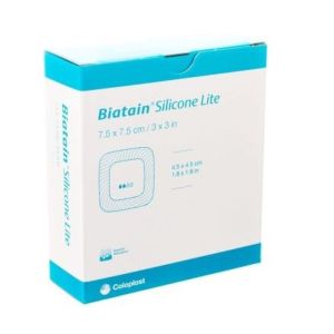 Biatain Silicone Lite 7,5cmx7,5cm Boîte de 10 pansements