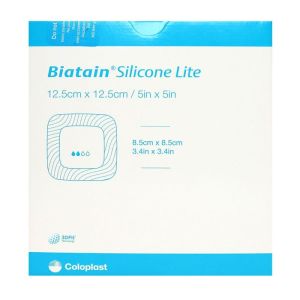 Biatain silicone Lite 12,5 x 12,5cm 10 pansements hydrocellulaires