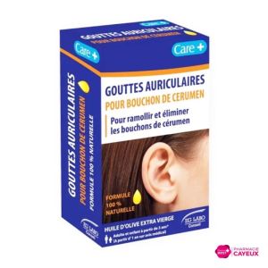 Care+ Gouttes auriculaires bouchon de cérumen 10 ml