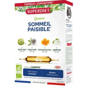 Quatuor Dommeil Paisible Bio 20 ampoules