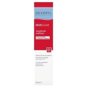 Dexeclear Aquafluide matifiant peaux grasses SPF50+ 40ml