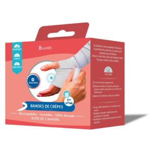 Bande De Crepe Sous Boîte 4mx7cm x2