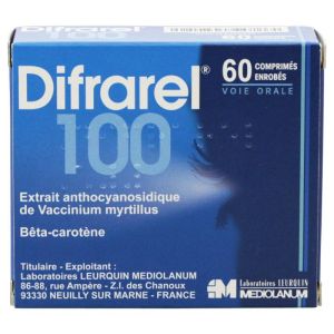 Difrarel 100 mg 60 comprimés