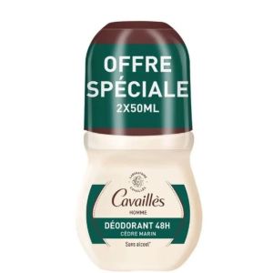 Déodorant 48h Homme Roll-On Peaux Sensibles 2x50ml