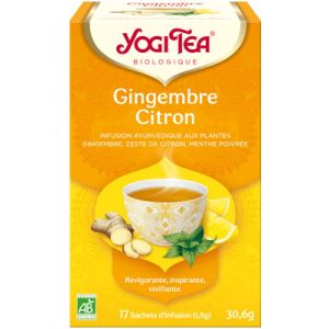 Gingembre Citron - Infusion Revigorante, Inspirante, Vivifiante - 17 sachets