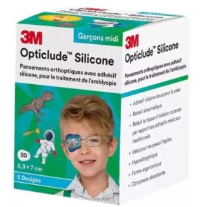 Opticlude Pansements orthoptiques 5,3cm x 7cm 50 unités